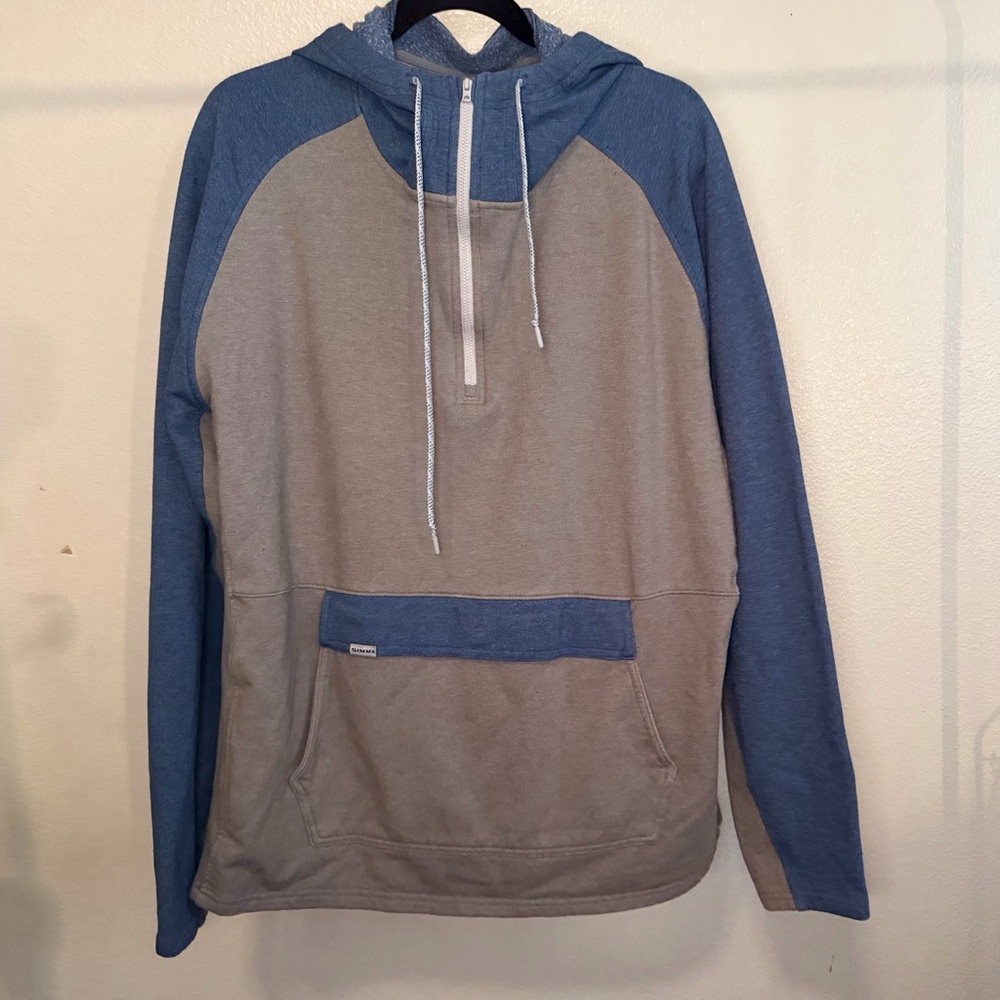 SIMM’s Men's Blue and Gray Hoodie